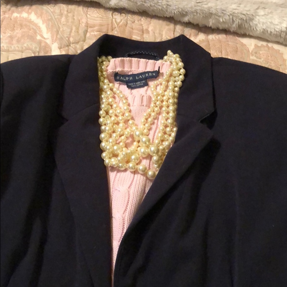 Pink Ralph Lauren knot sweater